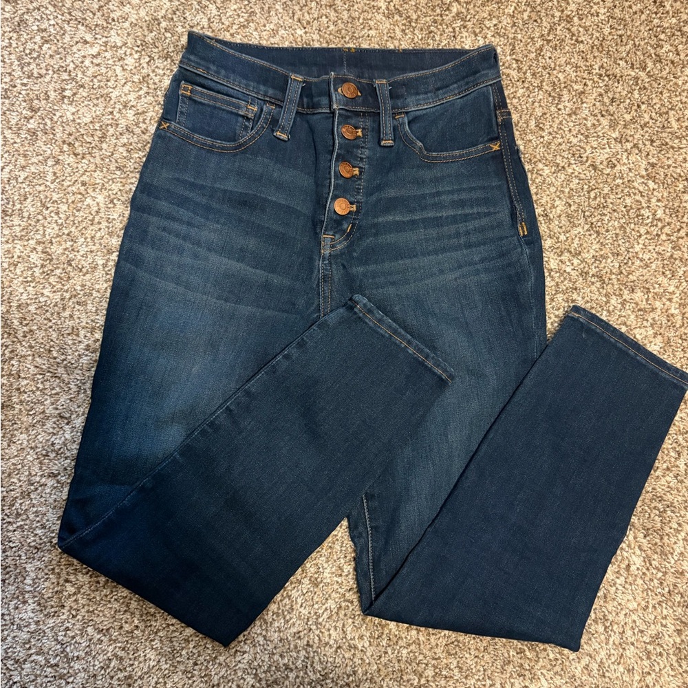 Made well High-Rise Dark Blue Women’s Button-Fly Jeans